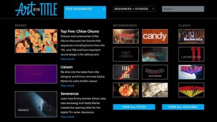 Art Of The Title Online Publication Dedicated To Title Sequence Design