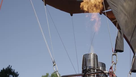 The Engine Of A Hot Air Balloon